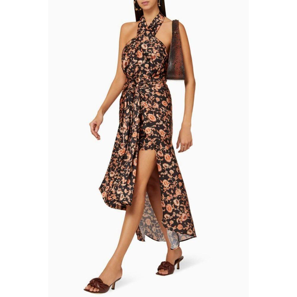 Significant Other Women's Effie Halter Dress Dark Painted Floral